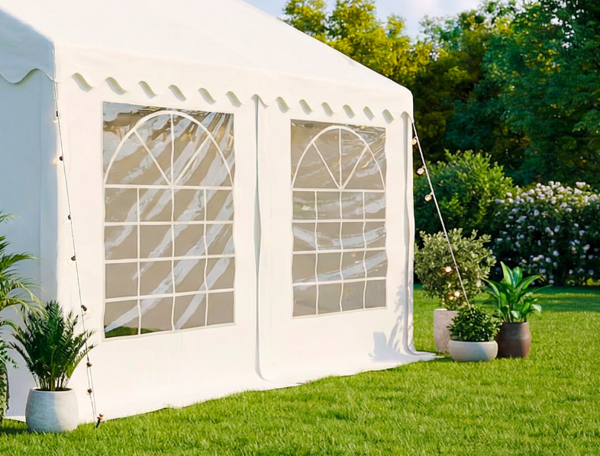 Parti sátor ponyvák - oldalsó panelek ablakokkal