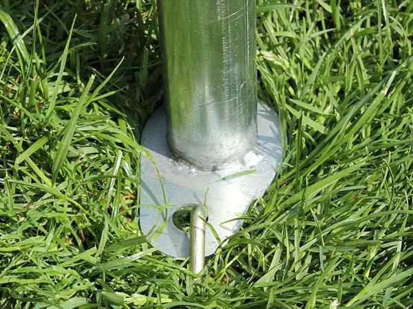 A STANDARD partisátor alapzatával ellátott cső részlete