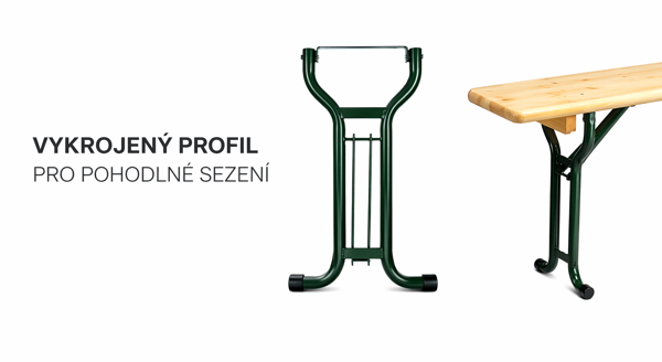 Ambient sörkészlet - kivágott profil a kényelmes üléshez