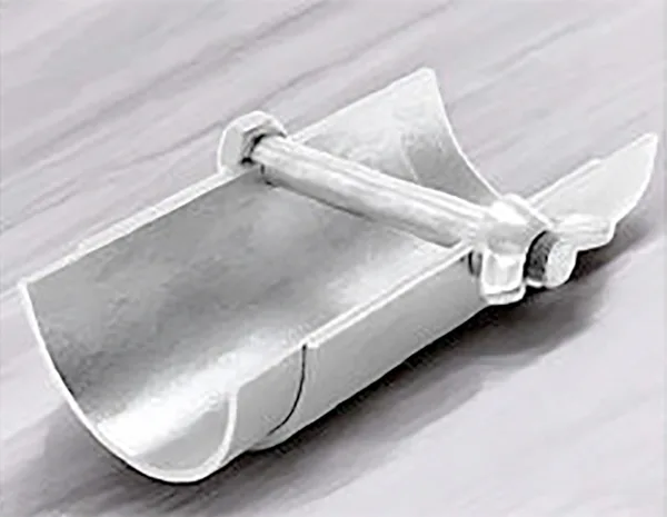 Egy partisátor acélcsövének keresztmetszete