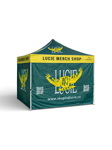 Az Ambitent ollósátor reklámnyomata a Lucie zenekar számára