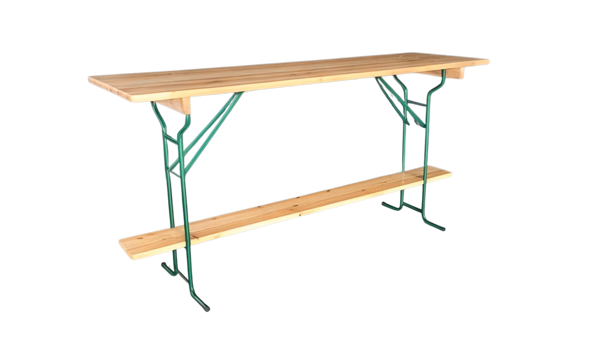 Összecsukható bárasztal 220x70cm – tömörfenyő