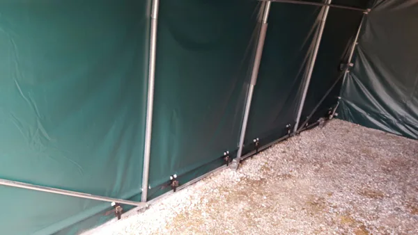 PVC 720HD ponyvagarázs egész éves tároláshoz